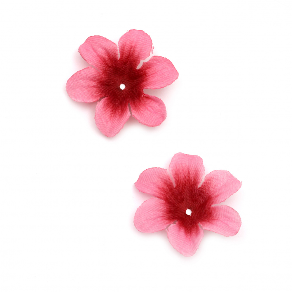 Flower Fabric 50 mm for decoration cyclamen -30 pieces