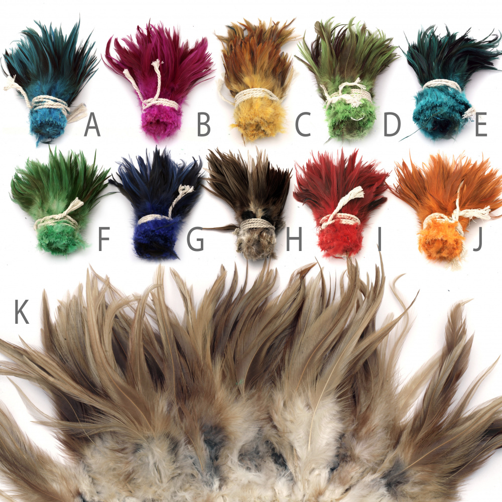Ribbon Feathers  500x140~150 mm assorted colors