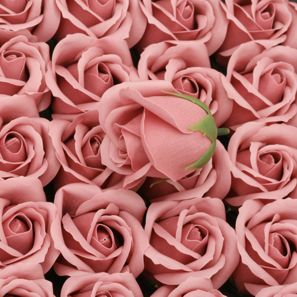 Сапунена ароматна роза цвят пепел от рози 50 мм