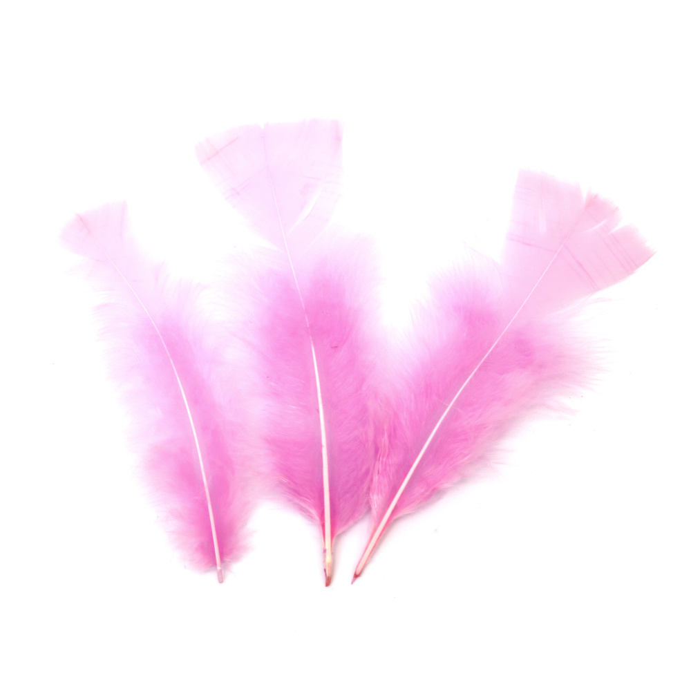 Feathers for Decoration color pink purple 120~170x35~40 mm - 10 pieces