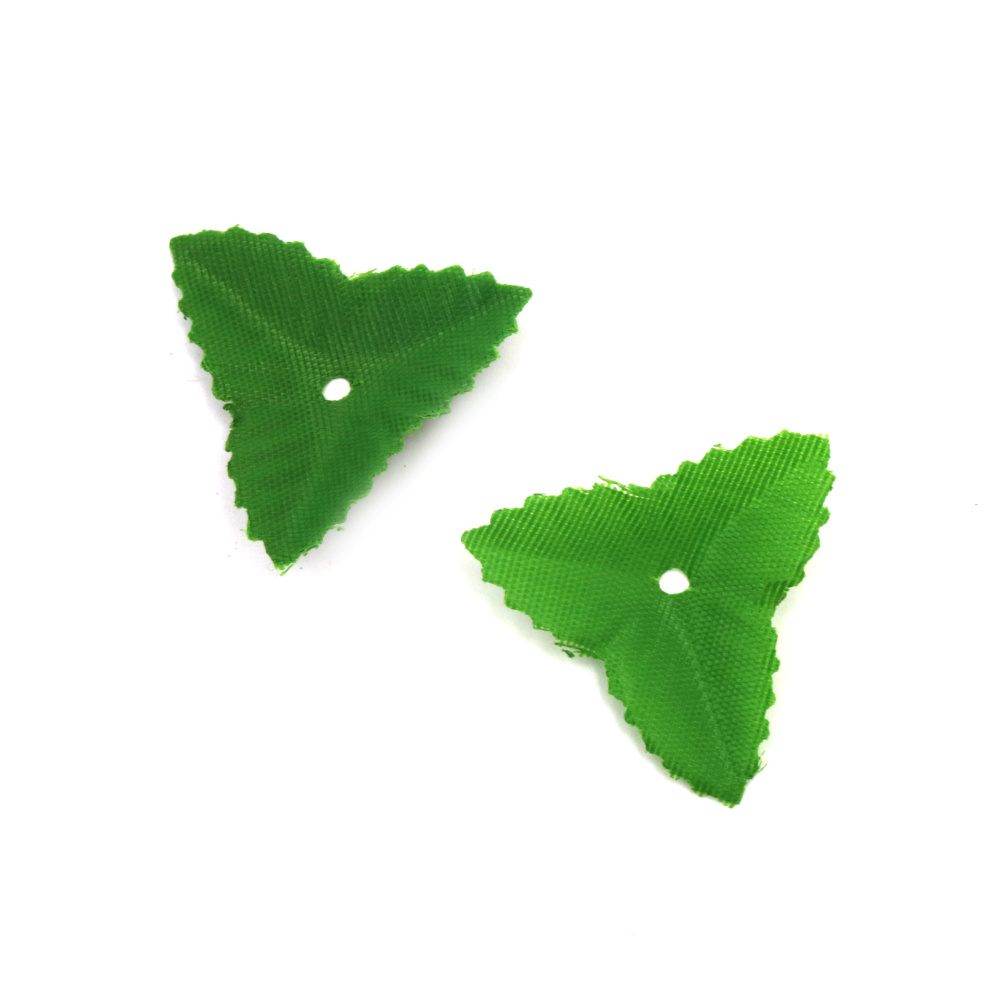 Textile Leaf 40 mm Green -3 grams ~45 pieces