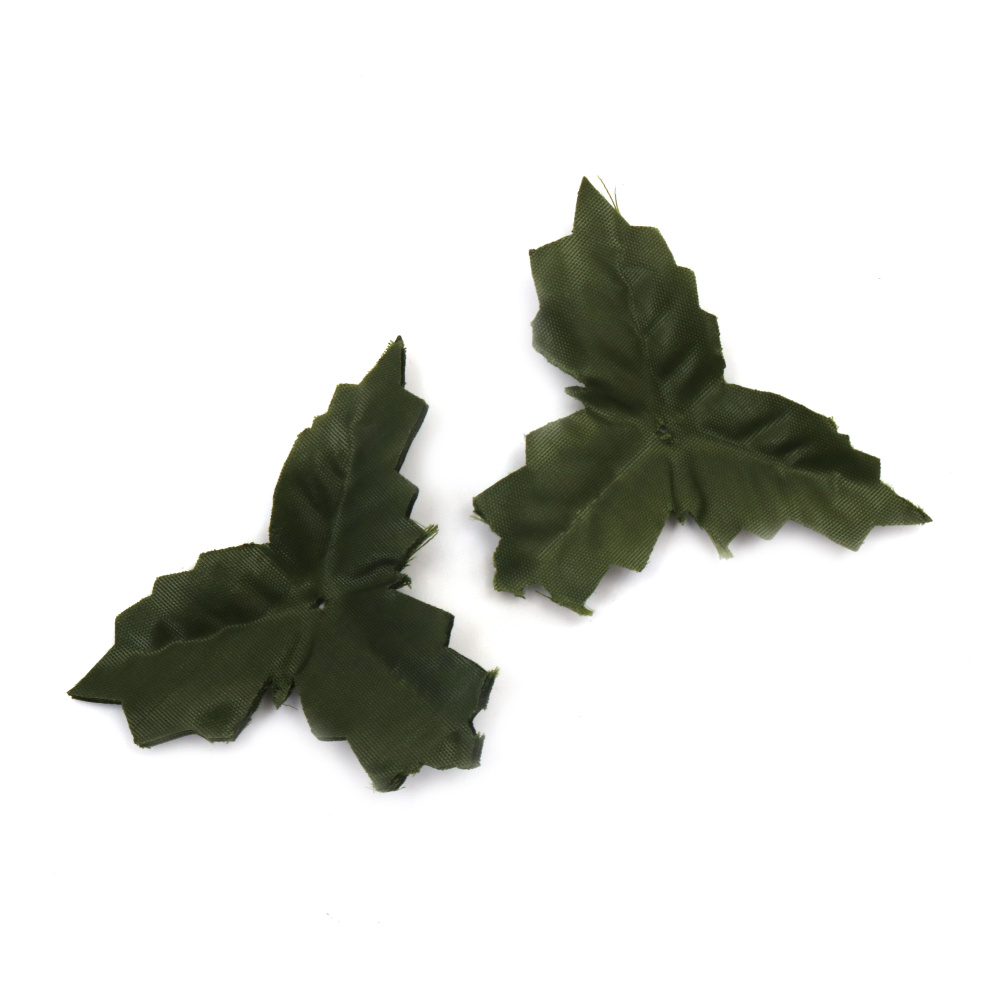 Textile Leaf 90 mm Dark Green -5 grams ~20 pieces