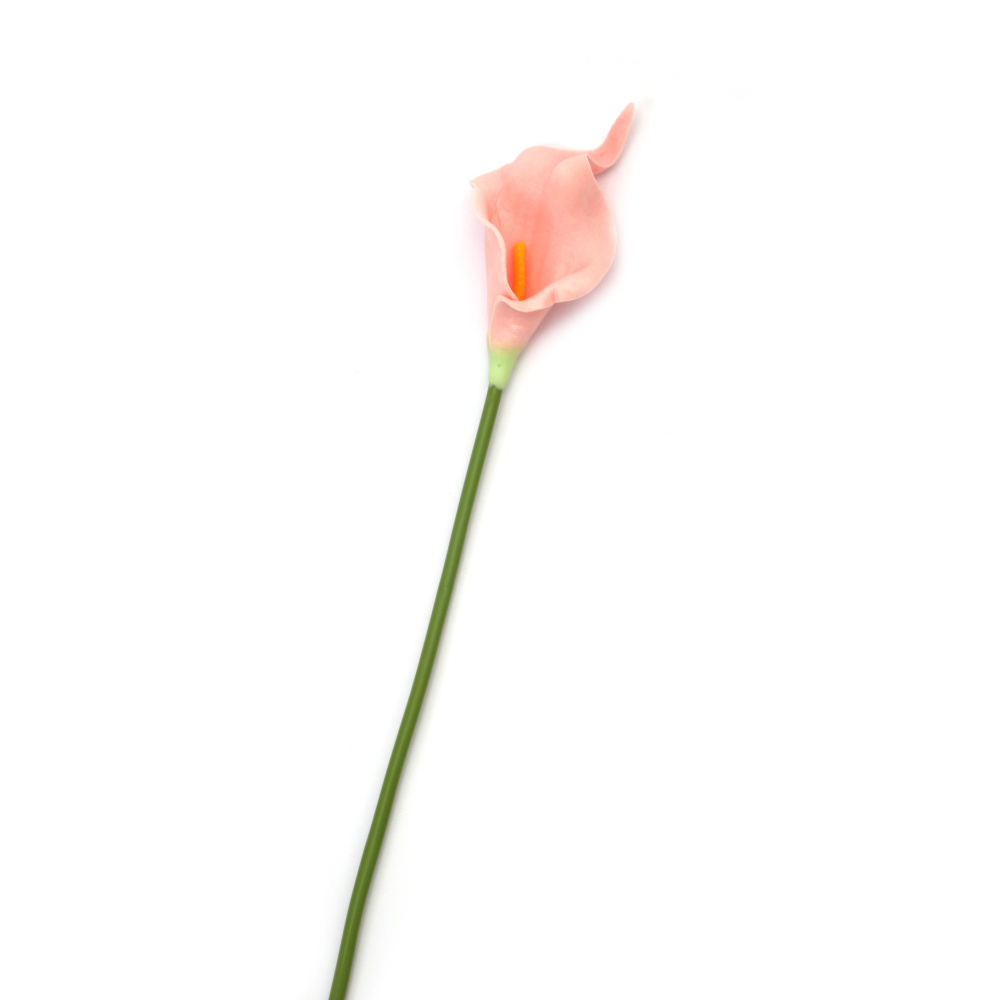 Calla Lily Stem Made of Rubber and Plastic, 340 mm, Pink Color