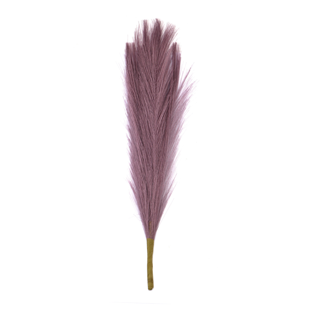 Pampas Grass Bouquet for Decoration, 400 mm, Purple Color - 7 Stems