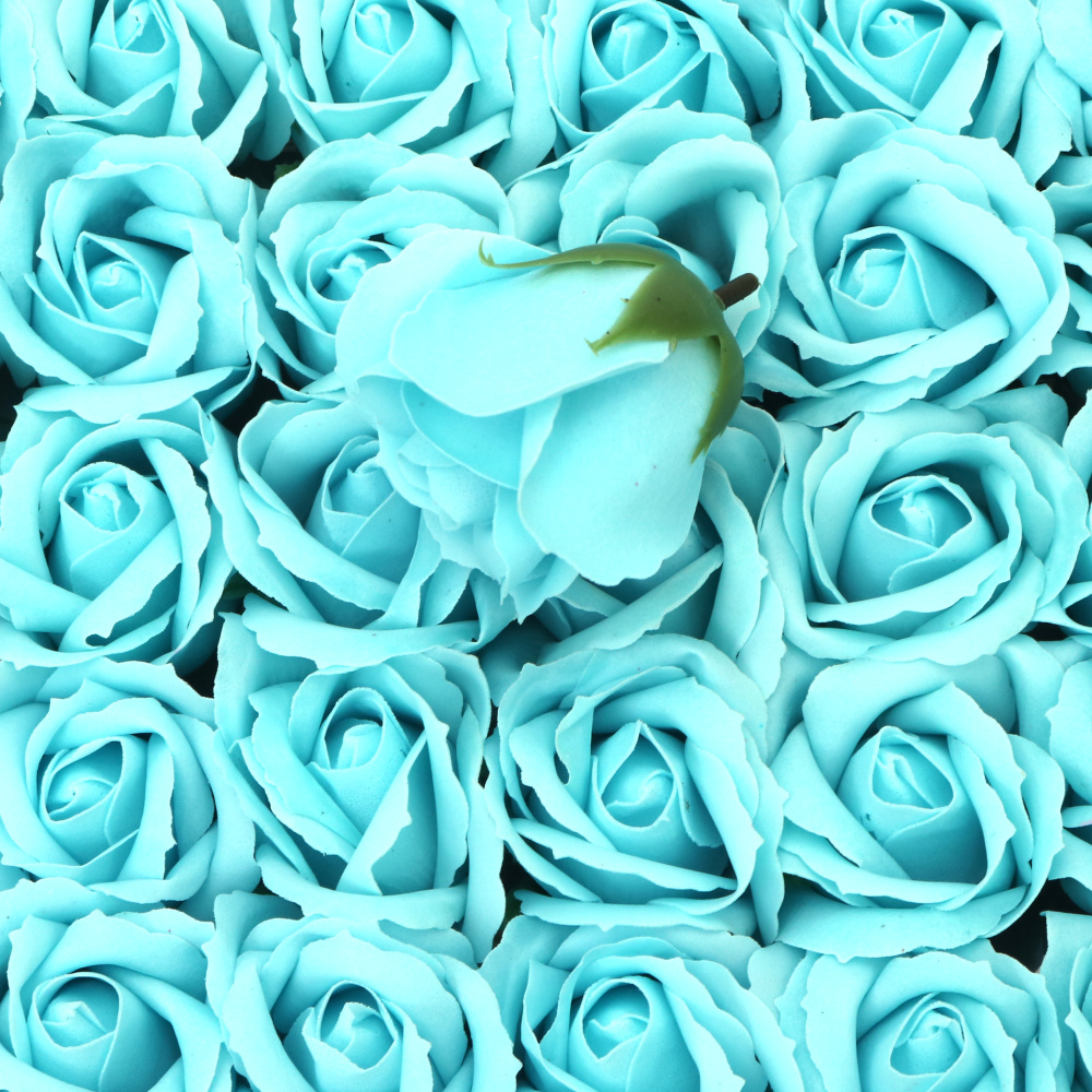 Soap-Scented Rose, Blue Color, 50 mm