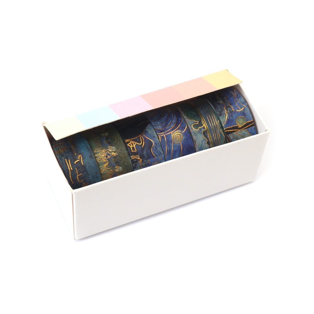 Хартиено тиксо за декорация Washi различни видове 