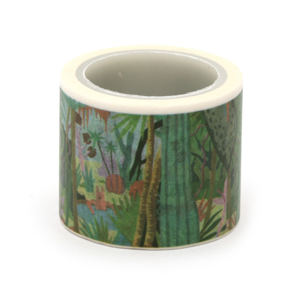 Decorative paper tape 30 mm nature  -5 meters