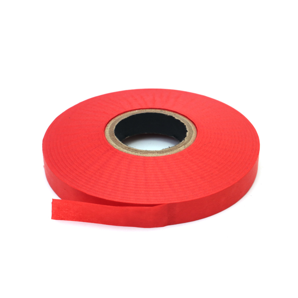 Bandă de hârtie 12 mm roșie ~200 metri