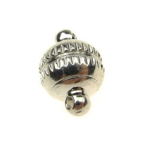 DIY Magnetic Clasp Jewellery Making 13x8 mm hole 1.5 mm color silver