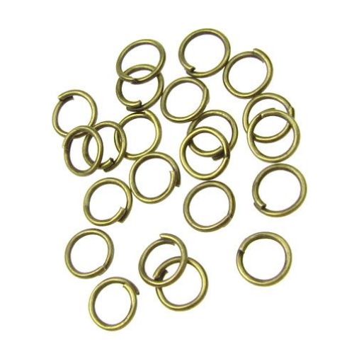 Metal Jewelry Connectors / 6x0.7 mm / Antique Bronze - 200 pieces