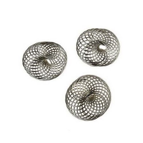 Metal element 30 mm silver -5 pieces