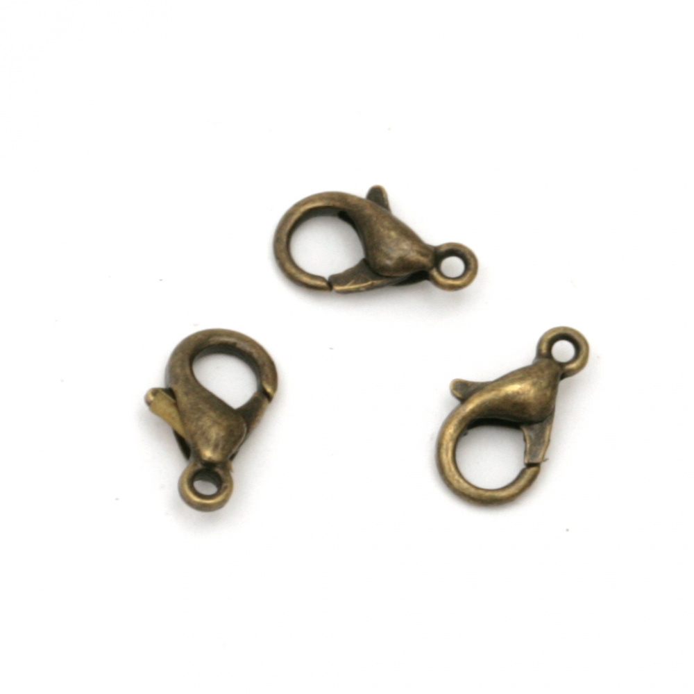 Lobster Claw Clasps / 5x10 mm /  Antique Bronze - 10 pieces