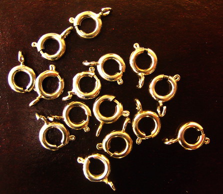 Κούμπωμα δαχτυλίδι 6 mm με εγκωπή ασημί -30 τεμάχια