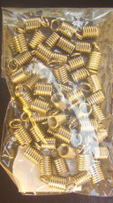 Nozzle metal spring 45x7x32 mm color silver -50 pieces
