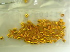 Μεταλλικά στοπάκια 1.5x1.5mm χρυσό -100 τεμαχίων