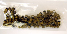 Jewelry Crimp Beads, 2x2 mm color chrome -100 pieces