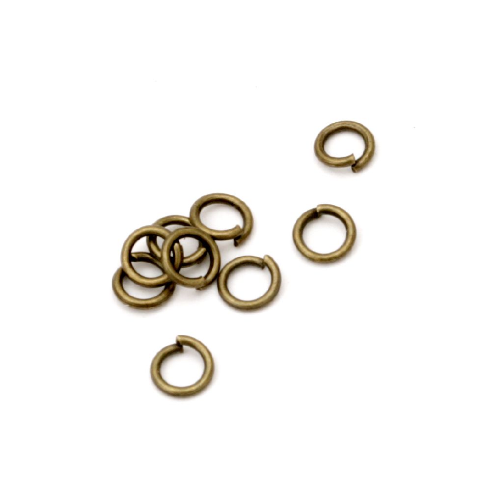 Metal Jump Rings / 4x0.7 mm /  Antique Bronze - 200 pieces