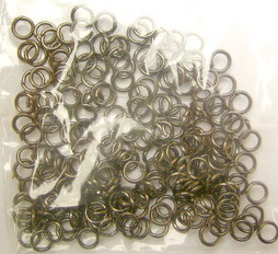 Jump Rings for Jewelry Making /  4x0.7 mm / Steel Color - 200 pieces
