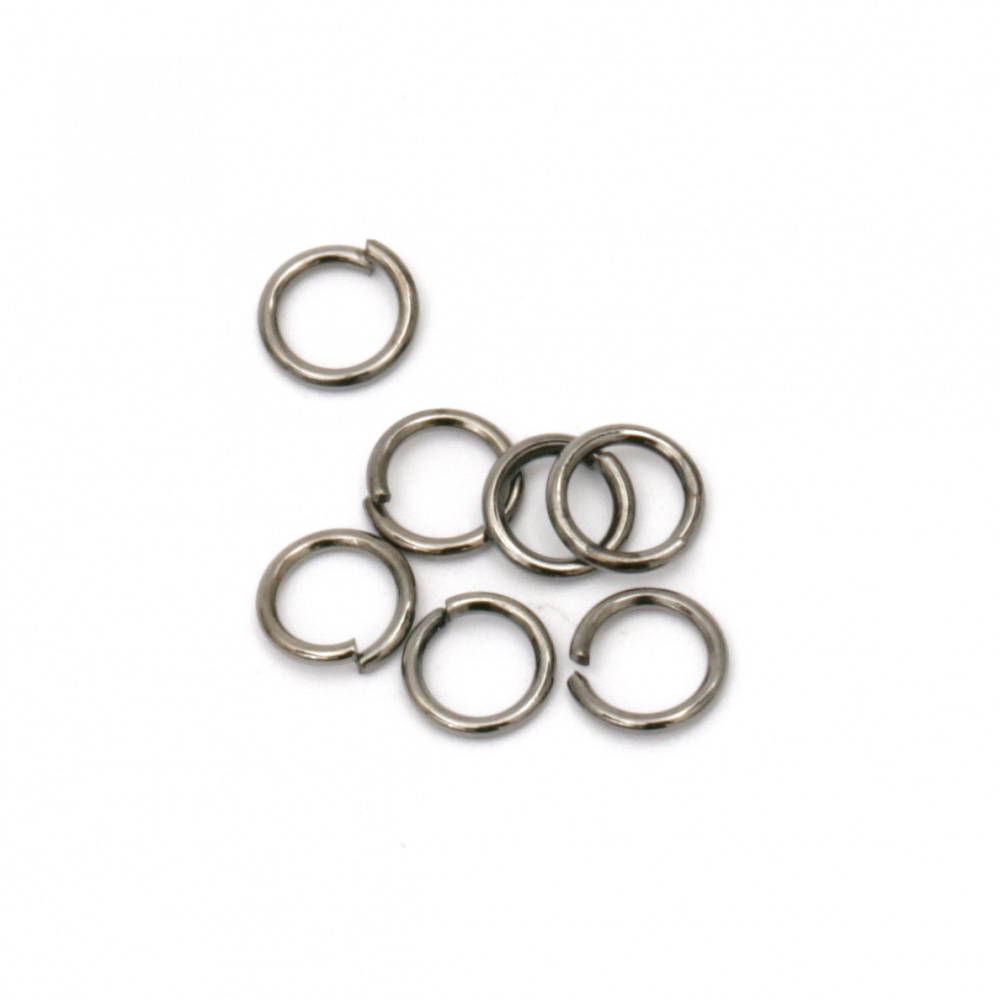Open Jump Rings / 5x0.7 mm / Steel Color - 200 pieces