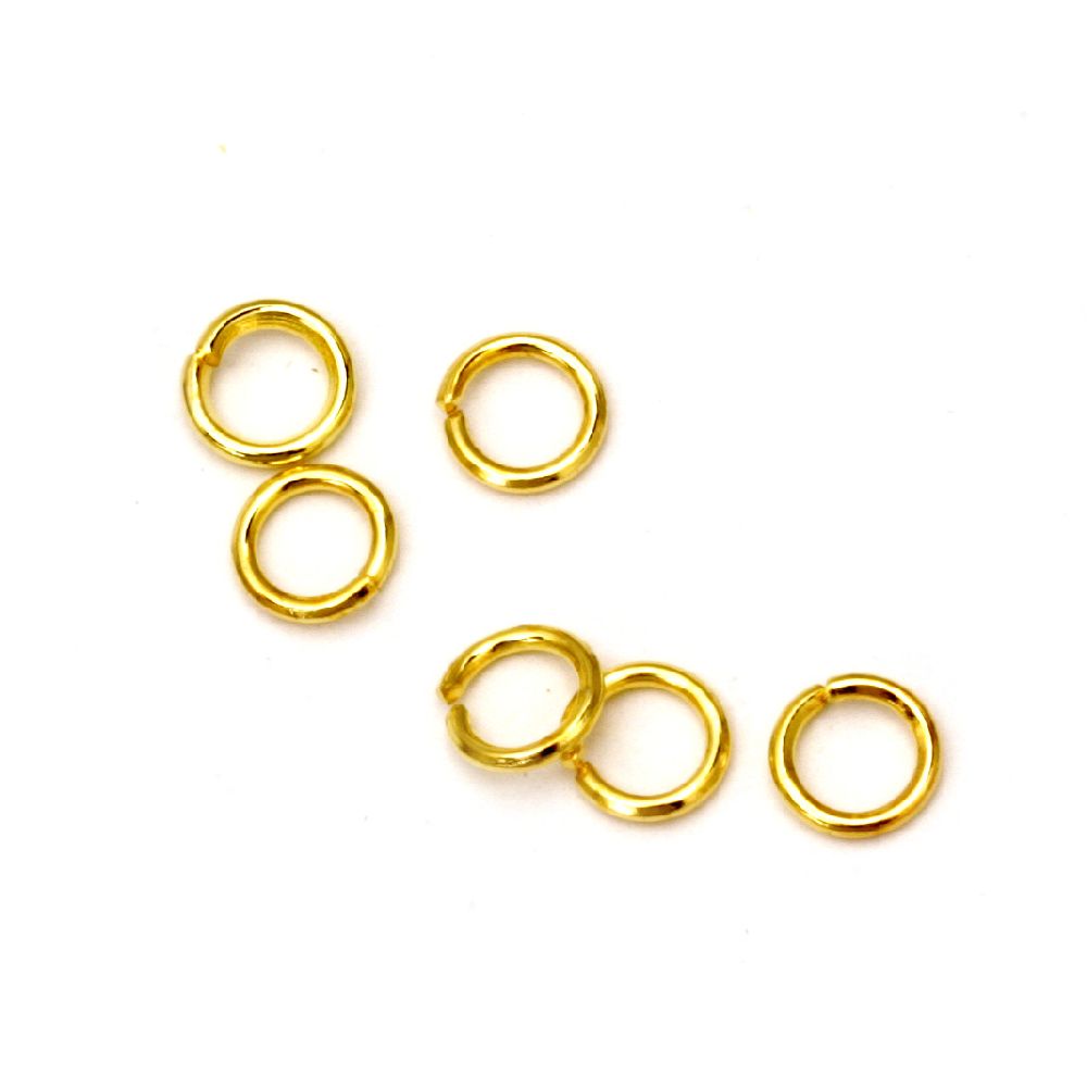 Jump Rings for Jewelry Making /  5x0.8 mm / Gold - 200 pieces