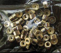 Metal End Caps for DIY Jewelry and Craft / 7x4 mm / Silver - 50 pieces