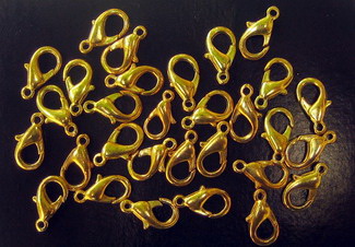 Lobster Claw Clasp / 7x14 mm /  Gold - 20 pieces