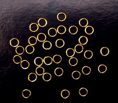 Jewelry Making Jump Rings / 8x0.5 mm / Gold - 200 pieces
