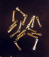 Metal Connecting Element with Two Holes / 10 mm  - 50 pieces
