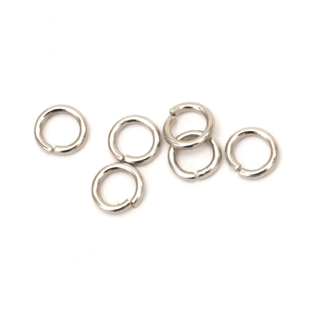 Metal Jump Rings / 5x0.9 mm /  Silver - 200 pieces