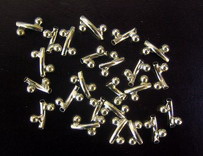 Tube Spacer Beads / 6x8 mm /  Silver - 20 pieces