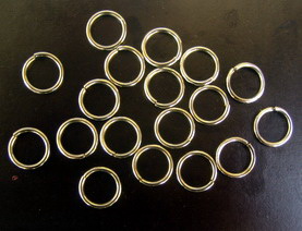Open Jump Rings / 10x1.2 mm / Silver - 100 pieces
