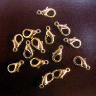 STEEL Lobster Clasp / 6x12 mm /   Silver - 20 pieces