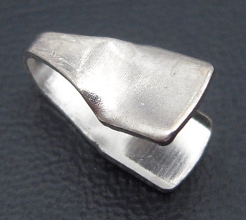 Duza metalic 4x9 mm culoare argintiu -20 buc