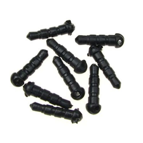 Silicone cell phone cap black - 20 pieces