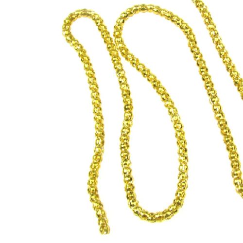 Metal Link Chain / 3 mm / Gold Color - 55 cm