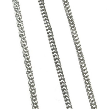 Square Jewelry Chain / 2.5x2 mm /  Silver - 1 meter