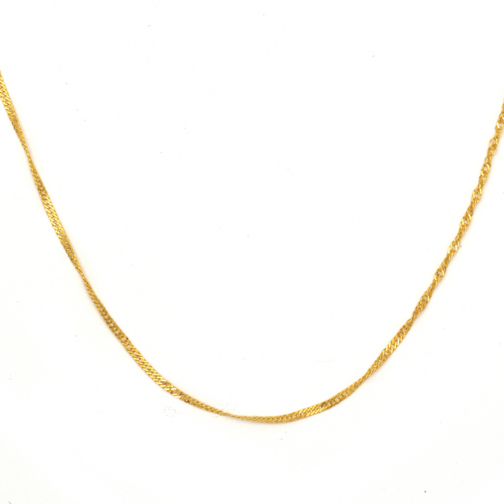 Chain, 2.5x1.7x0.3 mm, gold color - 1 meter