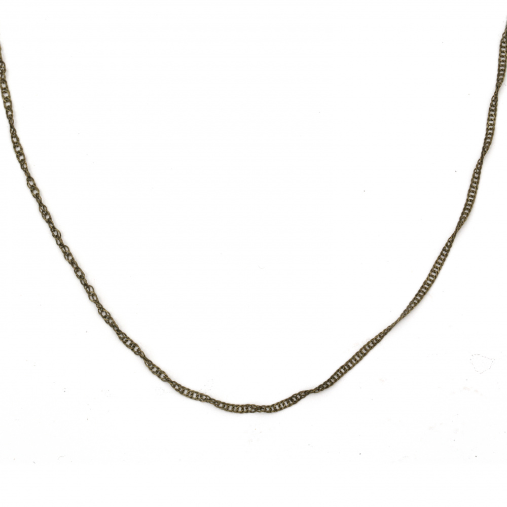 Chain, 2.5x1.7x0.3 mm, bronze color - 1 meter