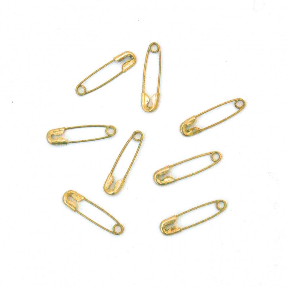 Secret needles 19x5 mm color gold -1000 pieces