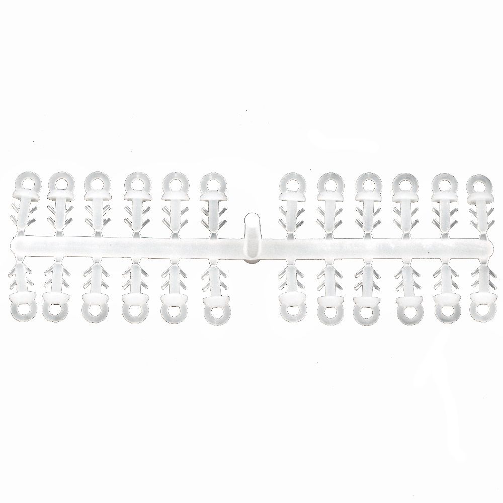 Plastic holder 15 mm for plastic items -24 pieces