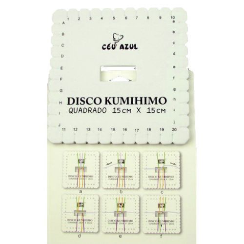 DIY Kumihimo Disc for knitting, kumihimo square-15 x 15 cm