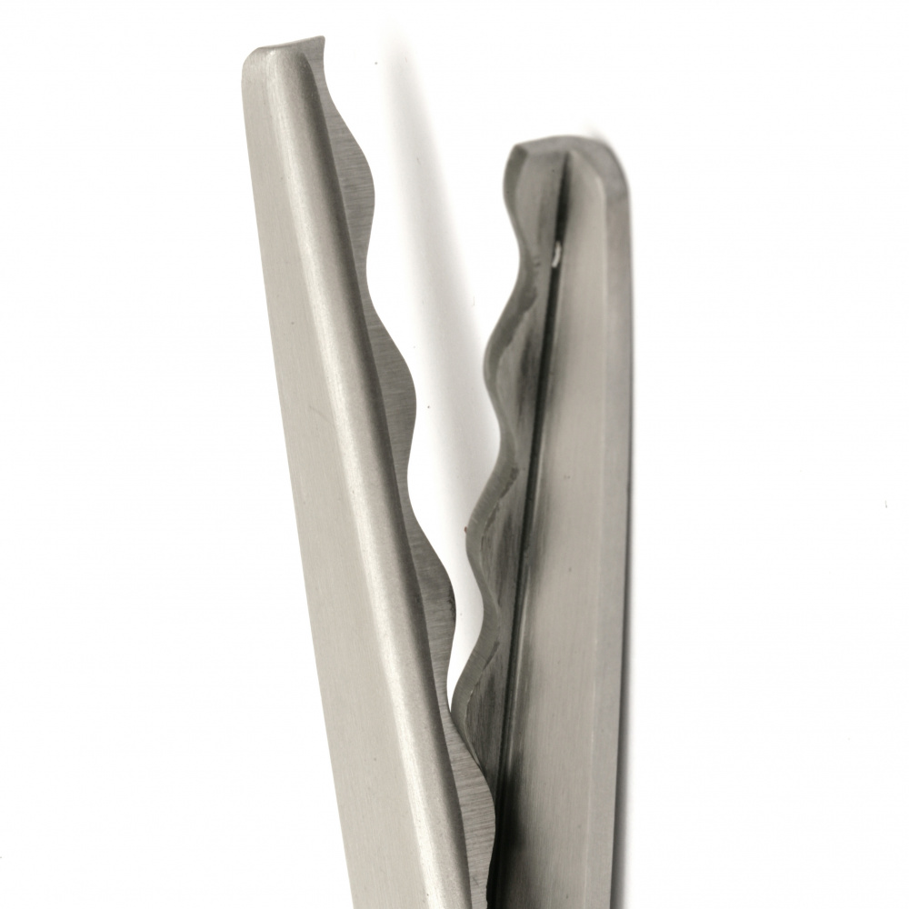 Ножица неръждаема стомана 24x8.5 см за декорация вълнообразна 18 мм