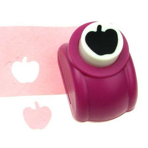 Scrapbook punch 16 mm, for cardboard up to 160 g/m2 apple shape for various decoration