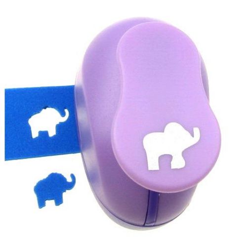 Scrapbook Punch, for cardboard and EVA, Elephant, 16mm