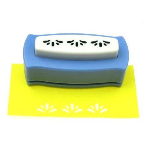 Border Paper Punch, Shape: Flower Motif, for cardboard up to 160 g/m2, perfect for DIY Craft