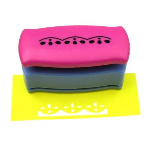 Border punch Kamei for cardboard up to 160 g/m2 motif 2 for embossing and craft decoration