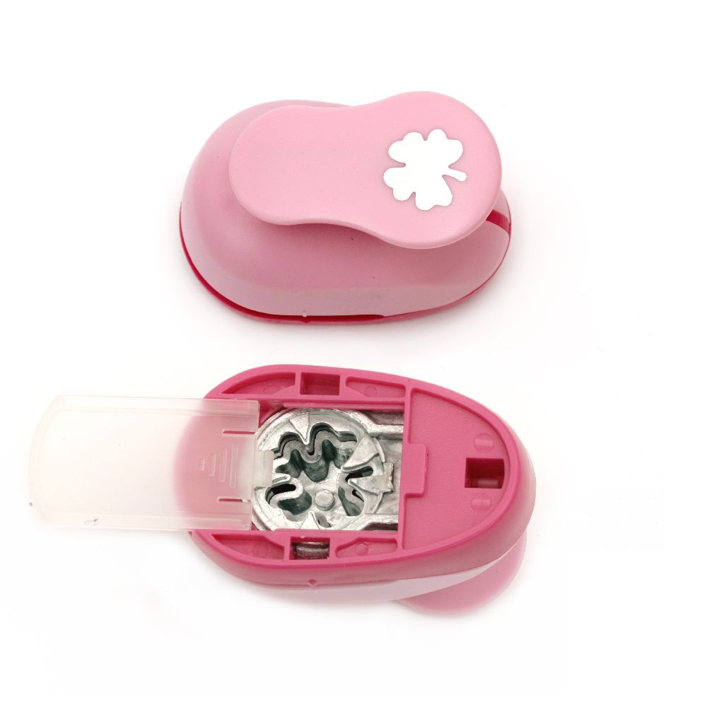 Paper Punch, 25 mm Shape: The Lucky Four-leaf Clover, for cardboard and EVA, Perfect for DIY Craft and Decoration