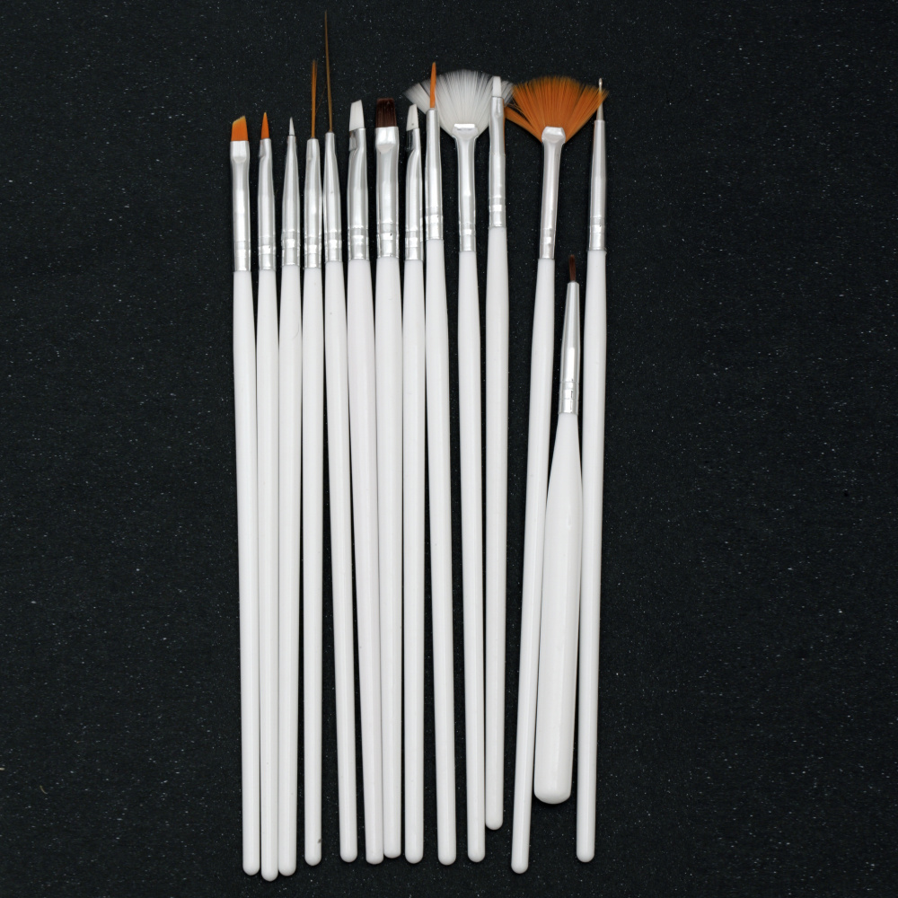 Set of brushes 14 pieces and tool for points 1 piece