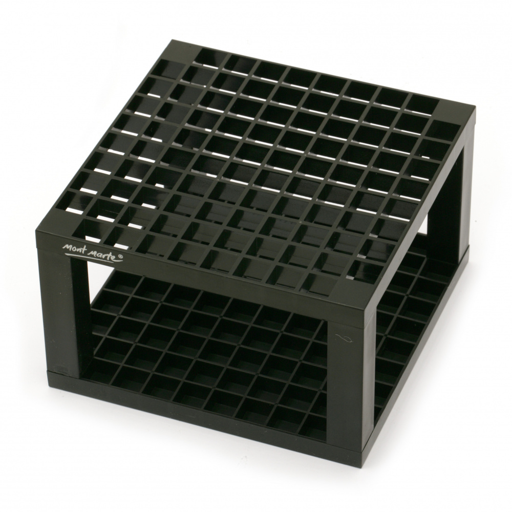 Organizer plastic prefabricated 14.6x8.7 cm Studio Tidy Mont Marte with 96 compartments black -1 piece