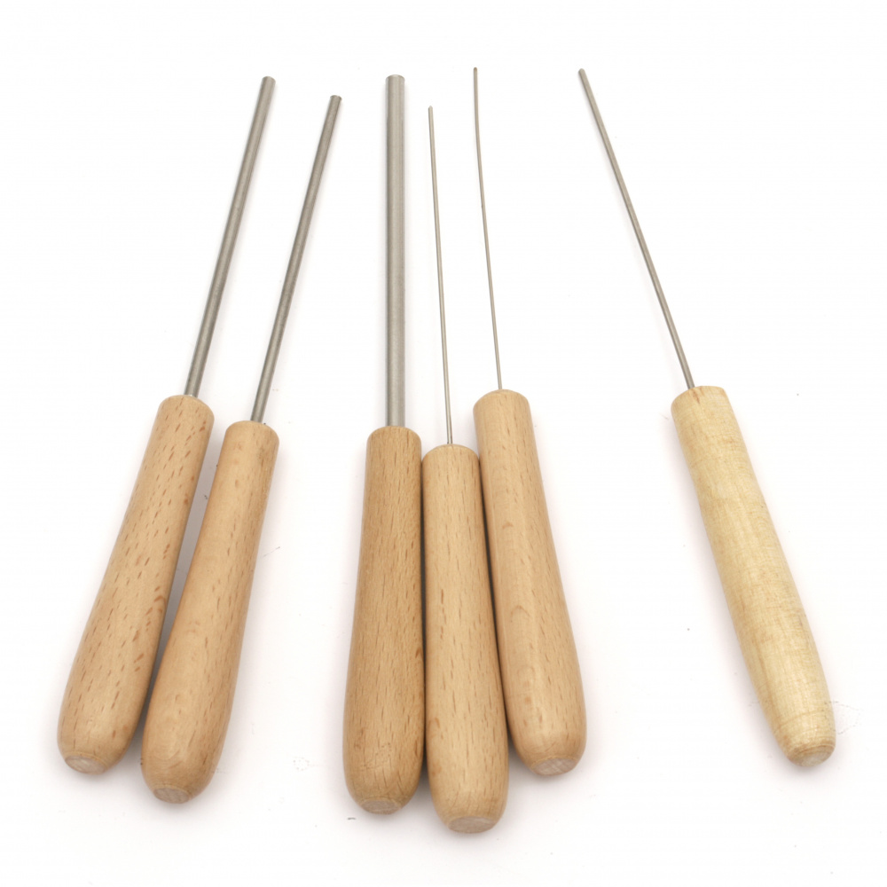 Set of tools for modeling and decoration 6 sizes 0.5, 1, 1.4, 2, 2.4 and 4 mm - 6 pieces